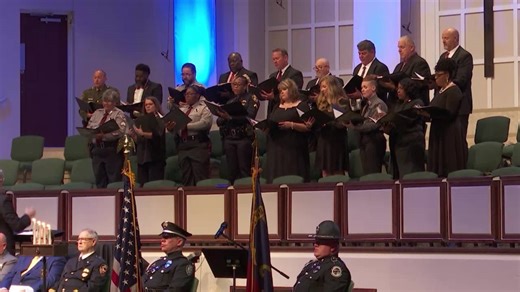 CMPD Chief Patterson attends memorial ceremony for North Carolina fallen officers in Greensboro