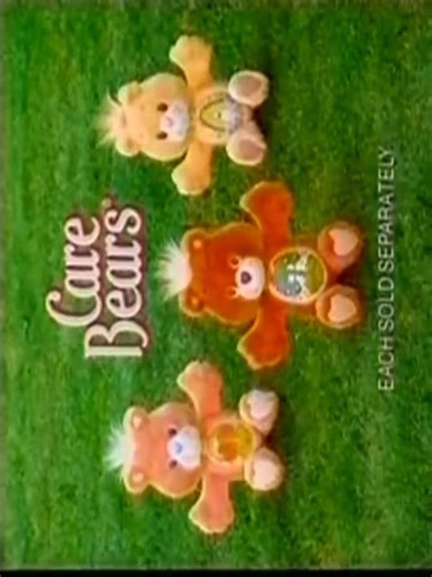 Environmental Care Bears 1991 plush commercial