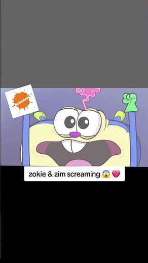 zokie of planet ruby & invader zim screaming #nickelodeon