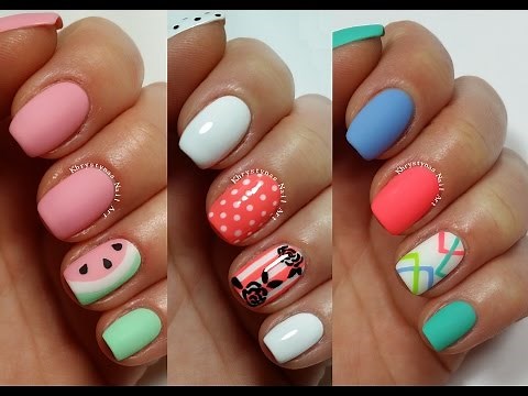 3 Easy Nail Art Designs for Short Nails | Freehand #2