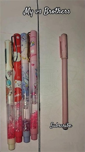 My vs my brother Stationery item 🩵💖#stationarycollection​ #cutestationery​ #stationery​ #shorts