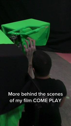 The Jim Henson Creature Shop (puppet) and MR X (vfx) worked together to create Larry in COME PLAY. #comeplaymovie #jimhenson #puppetry #horror #filmmaking #behindthescenes #amblin #gillianjacobs | Scene Movie