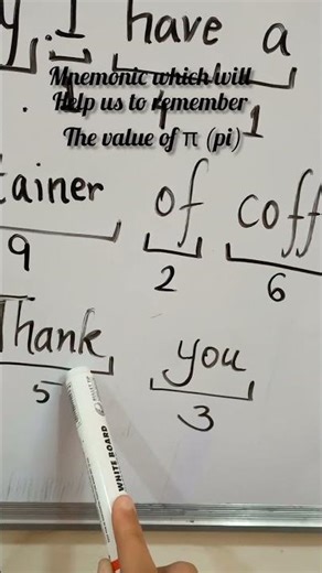The value of pi (π) with a easy mnemonic.. #everydayadventure