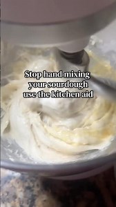 Building gluten with KitchenAid #sourdoughbread