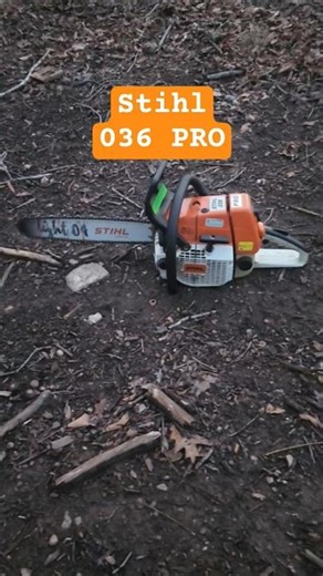 (BJ) Stihl 036 Pro Idling and Rev #stihl #stihlchainsaw #vintagechainsaw