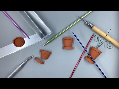 A Polymer Clay Miniatures Tutorial: Terra Cotta Pots (Part 1)