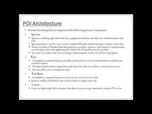 Pentaho Data Integration Tutorial|Milind Bhandari