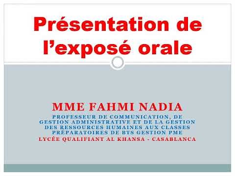 Comment réussir un exposé oral ou une soutenance