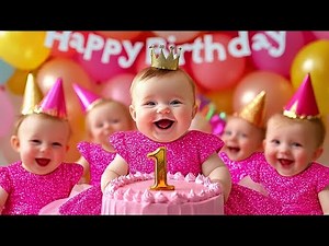 Happy Birthday Song for Kids 🎉 Baby Dance Party (2025) | Neela Tota | Cute Baby Dance Party