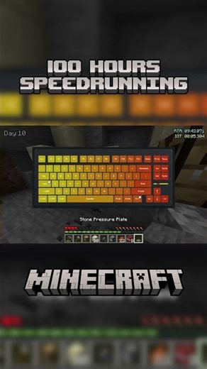 keybind grind ⚡️ #Minecraft #Speedrunning #100Hours #keybind