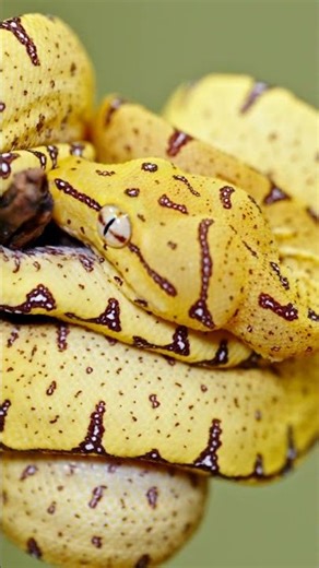 Juvenil Green Tree Python #snake #wildlife #wildanimals #python #baby #juvenil #animals