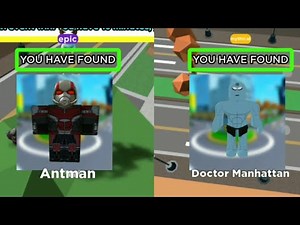 How to find AntMan and Doctor Manhattan in Find the Super Heroes Morphs | Roblox