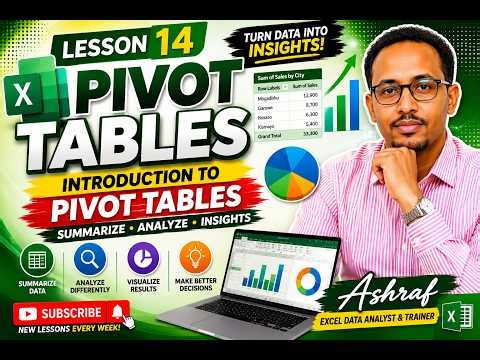 Lesson 14 Data analyse using Excel