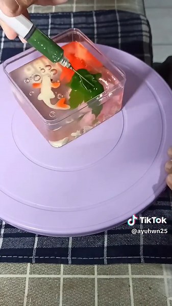 3D Jelly Art Mini Cake: Tema Kolam Ikan Koi
