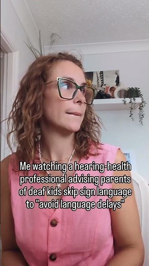 Sign language doesn't cause language delays. Language deprivation does.