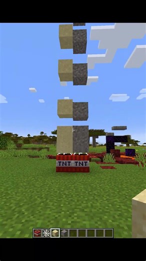 Minecraft Gravel And Sand TNT Firework #minecraft #shorts