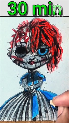 Drawing Poppy in 30 sec, 3 min, 30 min | Poppy Playtime chapter 5