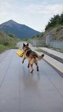 Dog saves bomb from exploding, takes it away and throws it in water, YouTube #trending #viral #video