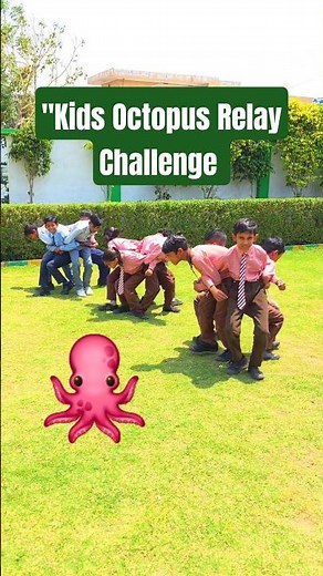 We Built a Human Octopus! #octopus #race #challenge #funny