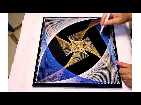 String Art,How To Make Easy String Art#shorts