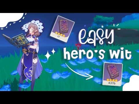 How to EASILY Farm Hero’s Wit Fast (F2P Friendly Guide) | Genshin Impact