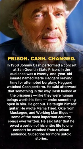 He Was In San Quentin Prison The Night Johnny Cash Performed There. That Concert Changed His Life.