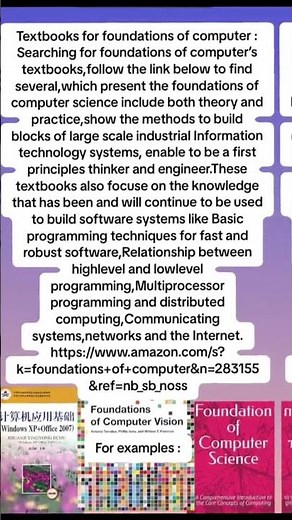 Textbooks for Foundations of Computer