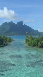 Island wonders: Serene aerial footage of Bora Bora