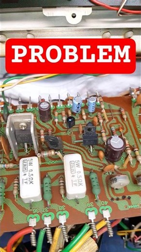 Power Audio Amplifier NO Sound Problem #mariushifi #audio #music #sound #usa #audiophile #restore