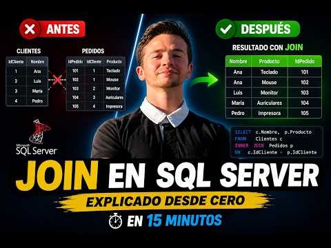 JOIN en SQL Server Explicado Fácil | INNER JOIN, LEFT JOIN, RIGHT JOIN y FULL JOIN
