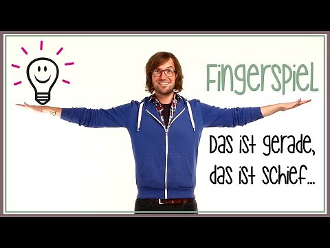 Das ist gerade, das ist schief... | Fingerspiele mit herrH