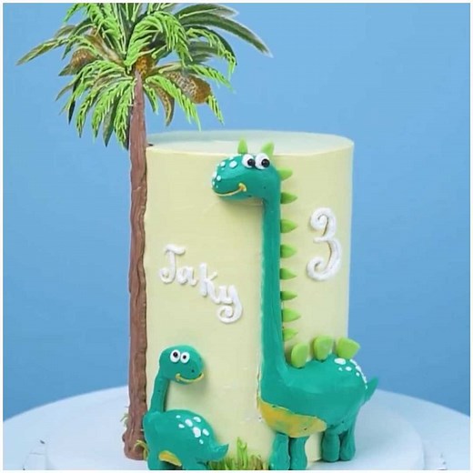 47K views · 546 reactions | If your kids birthday is just around the corner, make this Dino cake for them!  | MetDaan Cakes | Facebook