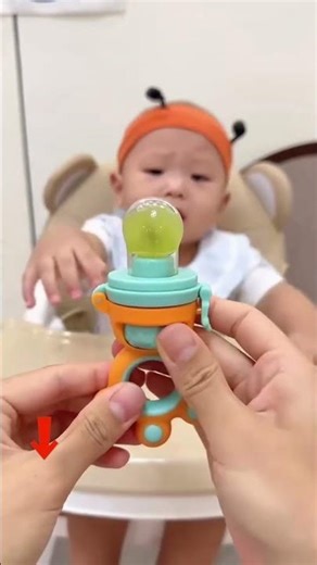 Product Link in Bio ( # 2194 ) ✅ Fresh Fruit Food Feeder Grinding Stick Baby Nibble
