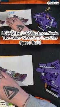 LEGO The LEGO Batman Movie The Joker Notorious Lowrider 70906 Speed Build! @SoBricks #lego #batman