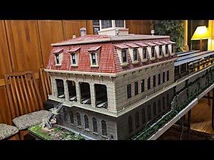 Howard Zane, The Finished O Scale Hi Rail Passenger Station. 3/23/2023