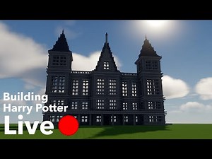 Building Harry Potter in Minecraft Live! Malfoy Manor!