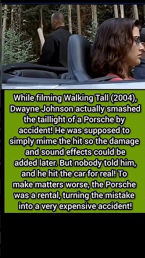 Dwayne Johnson Accidentally Smashed A Porsche! 😂💥#shorts
