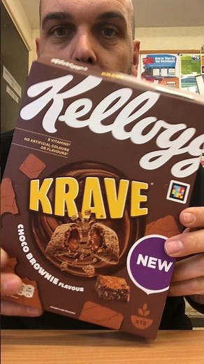 New kelloggs krave chocolate brownie flavour 😋😋 #breakfast #krave #cereal #brownie