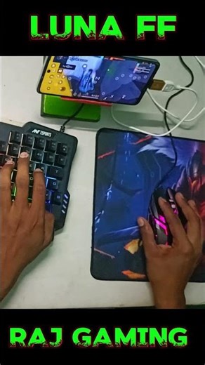 FREE FIRE⚡ GAMING KEYBOARD AND MOUSE🌍 GG MOUSE PRO GAME PLAY#youtubeshorts #ggmousepro #freefire