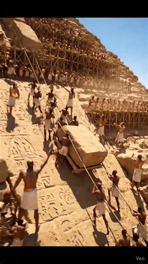 how the pyramids were made 🙀 #ancienthistory #lostcivilizations #shorts
