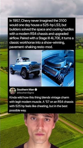 In 1957, Chevy never imagined the 3100 would one day house a 525-hp LS3