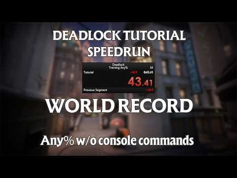 Deadlock Tutorial Speedrun WR Any% w/o console