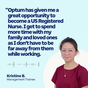 276 reactions · 19 shares | At Optum, we understand the importance of family. Join our team as a USRN to elevate your career while staying close to home in the Philippines. | Optum | Facebook