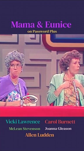 Mama and Eunice on Password Plus with Carol Burnett and Vicki Lawrence