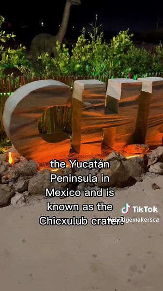 About 66 million years ago, a large meteor ☄️ hit the Earth 🌍, causing widespread destruction and leading to the extinction of 75% of plant and animal species 🦕🌱. The impact site is now the Chicxulub crater in the Yucatan Peninsula 📍, which is about 180 kilometers in diameter and was caused by an asteroid or comet that was 6-9 miles in diameter 💥💫. The impact also formed the Ring of Cenotes, a unique formation of sinkholes and caverns filled with freshwater 💧. Although the crater is large