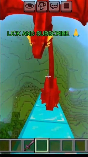 minecraft red dragon 😱 #shortvideo #shorts
