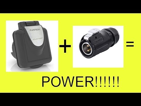 DIY Furrion Solar RV Port Custom Plug Install