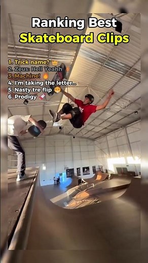Ranking Best Skateboard Clips 9 👑🛹#best #skateboarding #skateboardtricks #skateboard