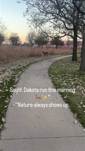 Morning miles unexpected magic. South Dakota, you’re wild in the best way. 🦌✨ #MoveEscapeThrive #MorningRun | Active Escape