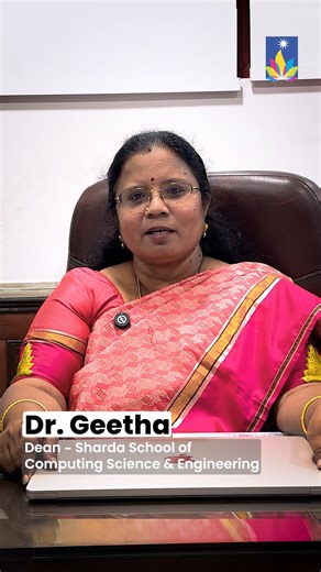 Hear from Dr. Geeta, Dean of the Sharda School of Computing Science & Engineering, as she shares her insights on leadership, vision, and the future of technology-driven education. #SHardaUNiversity #ComputerScience #CSE | Sharda University